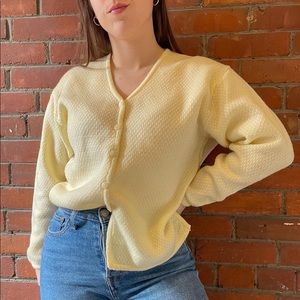Vintage buttercream cardigan